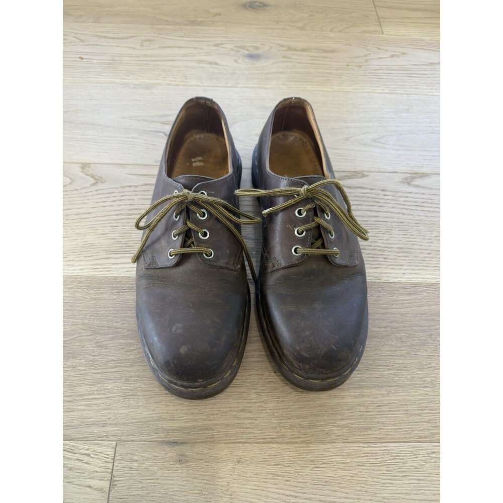DOC Dr. MARTENS Docs BROWN Leather OXFORDS Made In England MEN'S Size 9 Vintage